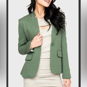 GL Notch Collar Blazer- Sage